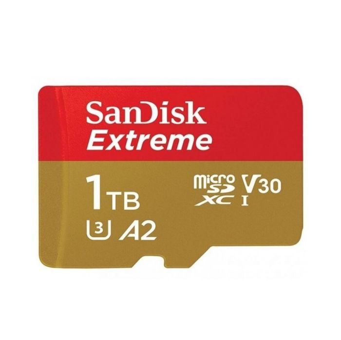 Карта пам'яті microSDXC (UHS-1 U3) SanDisk Extreme A2 1TB class 10 V30 (R190MB/s,W130MB/s) (adapter SD) (SDSQXAV-1T00-GN6MA)
