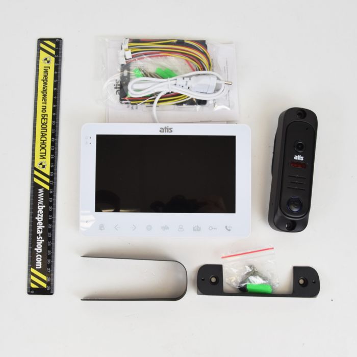 Комплект відеодомофона ATIS AD-780 W Kit box: відеодомофон 7" і відеопанель