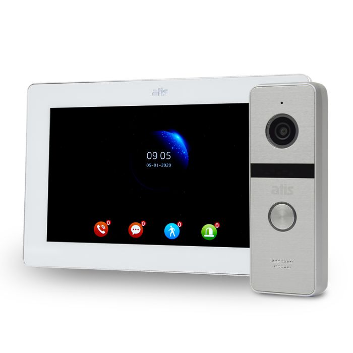 Комплект відеодомофона ATIS AD-770FHD White + AT-400HD Silver