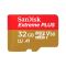 Карта пам'яті microSDHC (UHS-1) SanDisk Extreme PLUS 32Gb class 10 (adapter) (SDSQXBG-032G-GN6MA)
