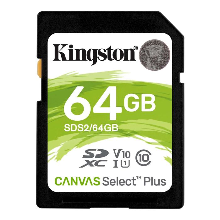 Карта пам'яті SDXC (UHS-1 U1) Kingston Canvas Select Plus 64Gb class 10 V10 (R-100MB/s) (SDS2/64GB)