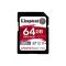SDXC (UHS-II U3) Kingston Canvas React Plus 64Gb class 10 V90 (R-300MB/s) (SDR2/64GB)