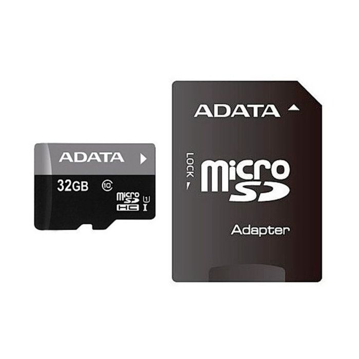 Карта пам'яті microSDHC (UHS-1) A-DATA Premier 32Gb Class 10 (R-80Mb/s)  (adapter SD) (AUSDH32GUICL10-RA1)