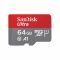 Карта пам'яті microSDXC (UHS-1) SanDisk Ultra 64Gb class 10 A1 (140Mb/s) (adapter SD) (SDSQUAB-064G-GN6MA)