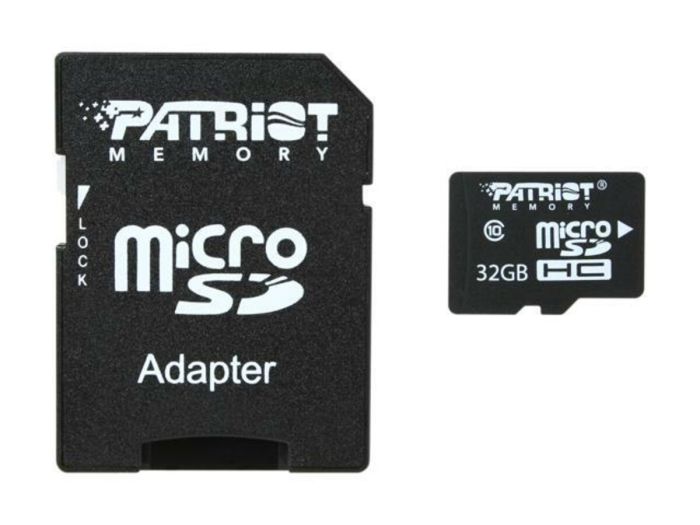 Карта пам'яті microSDHC (UHS-1) Patriot LX Series 32Gb class 10 (adapter SD) (PSF32GMCSDHC10)