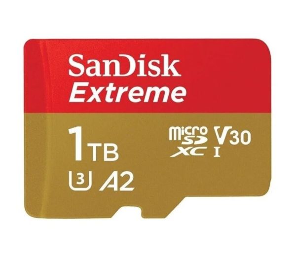 Карта пам'яті microSDXC (UHS-1 U3) SanDisk Extreme A2 1TB class 10 V30 (R190MB/s,W130MB/s) (SDSQXAV-1T00-GN6MN)