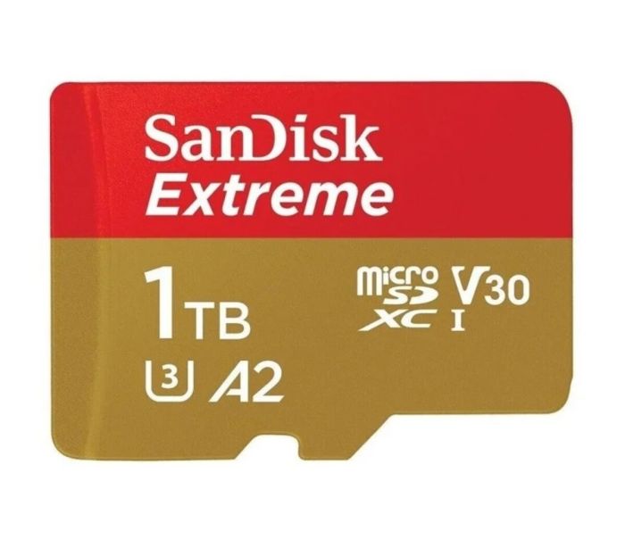 Карта пам'яті microSDXC (UHS-1 U3) SanDisk Extreme A2 1TB class 10 V30 (R190MB/s,W130MB/s) (SDSQXAV-1T00-GN6MN)
