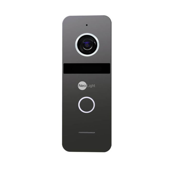 Комплект відеодомофона Neolight NeoKIT HD Pro WF Graphite: відеодомофон 7" з Wi-Fi з детектором руху і 2 Мп відеопанель