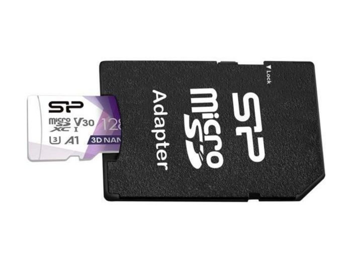 Карта пам'яті microSDXC (UHS-1 U3) SiliconPower Superior Pro Colorful 128Gb class 10 A1 V30 (adapter SD) (SP128GBSTXDU3V20AB)