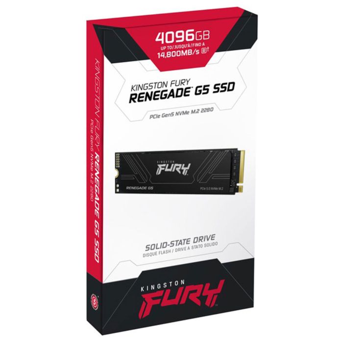 Накопичувач SSD M.2 Kingston FURY Renegade G5 4TB 2280 NVMe PCIe Gen 5.0 x4 3D TLC (SFYR2S/4T0)