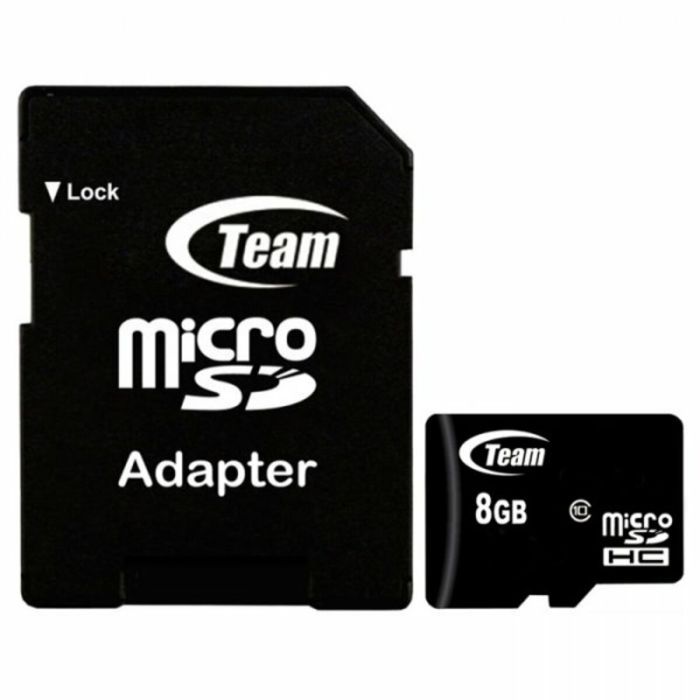 Карта пам'яті microSDHC Team 8Gb class 10 (adapter SD) (TUSDH8GCL1003)