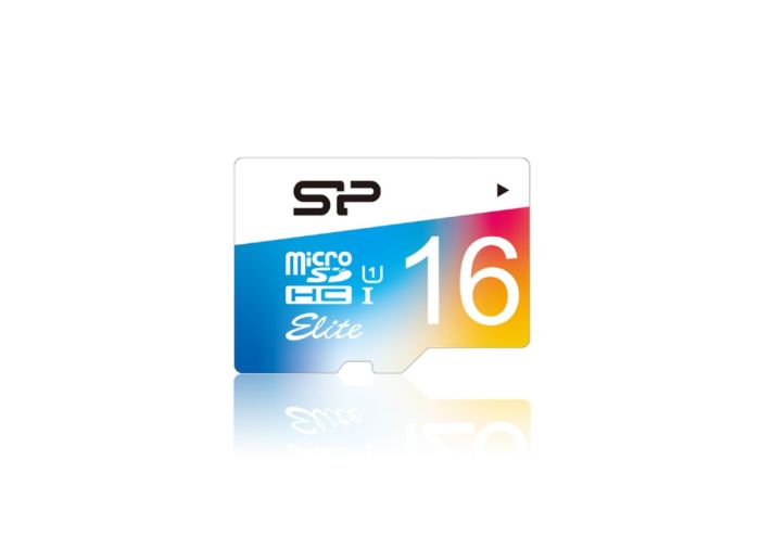Карта пам'яті microSDHC (UHS-1) SiliconPower Elite Color (White) 16Gb class 10 (SP016GBSTHBU1V21)