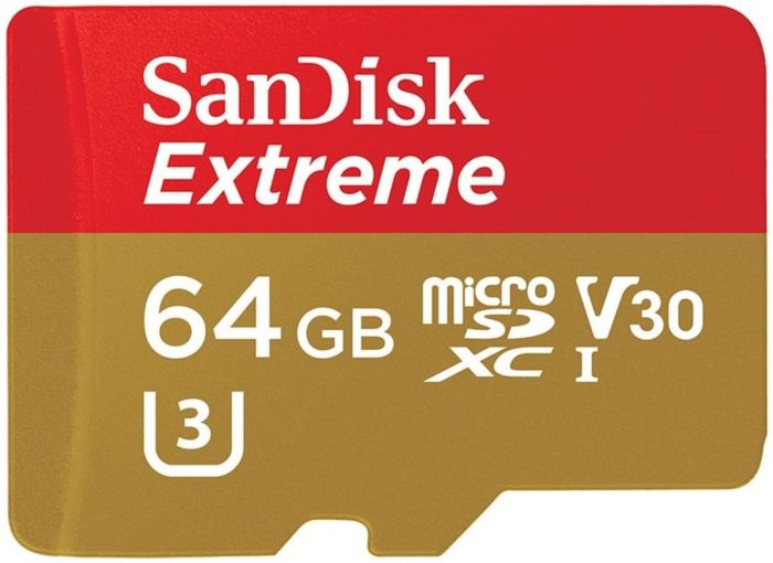 Карта пам'яті microSDXC (UHS-1 U3) SanDisk Extreme For Mobile Gaming 64Gb class 10  A2 V30 (R160MB/s, W90MB/s) (SDSQXA2-064G-GN6GN)