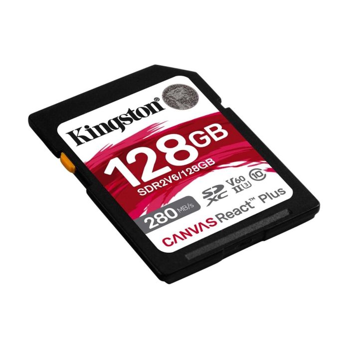 Карта пам'яті SDXC (UHS-II U3) Kingston Canvas React Plus 128Gb class 10 V60 (R280MB/s, W150MB/s) (SDR2V6/128GB)