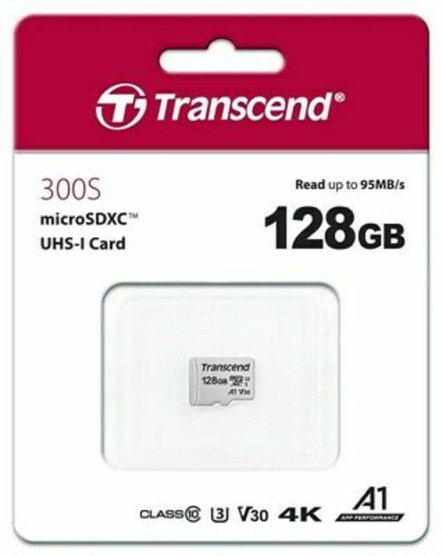 Карта пам'яті microSDXC (UHS-1) Transcend 300S 128Gb class 10 (TS128GUSD300S)