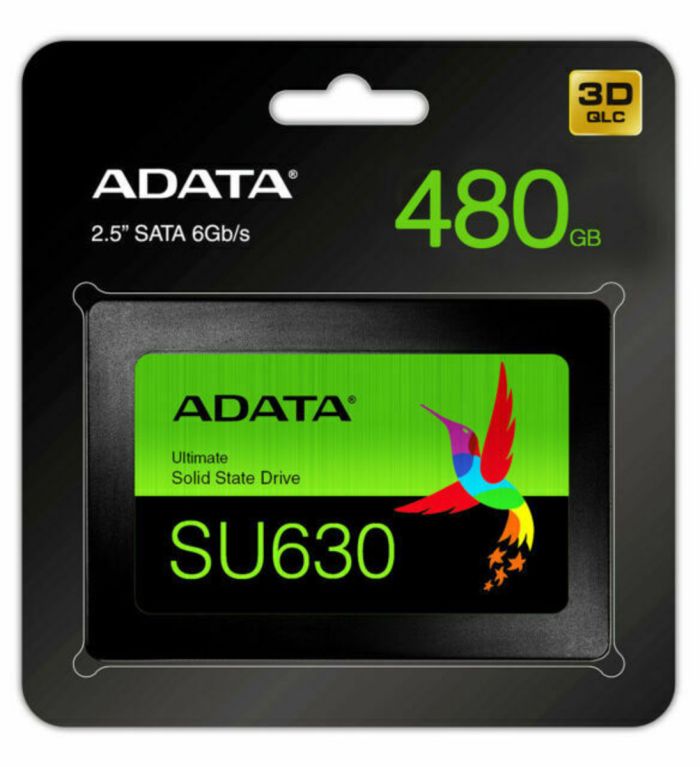 Накопичувач SSD ADATA Ultimate SU630 480GB 2.5"; SATA III 3D QLC (ASU630SS-480GQ-R)