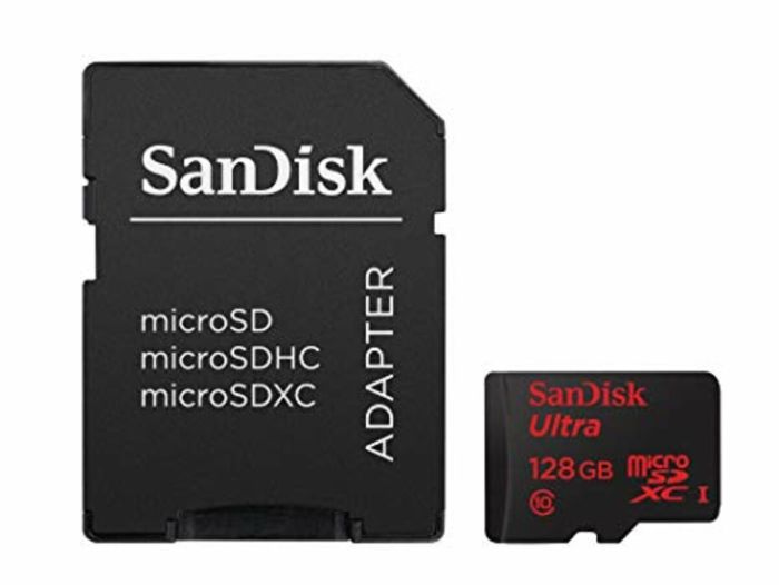 Карта пам'яті microSDXC (UHS-1) SanDisk Ultra 128Gb class 10 (80Mb/s, 533x) (adapter SD) (SDSQUNS-128G-GN6TA)