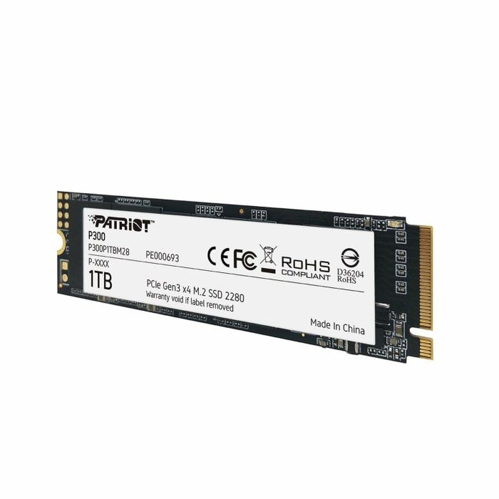 Накопичувач SSD M.2 Patriot P300 1TB NVMe 2280 PCIe 3.0x4 3D NAND TLC (P300P1TBM28)