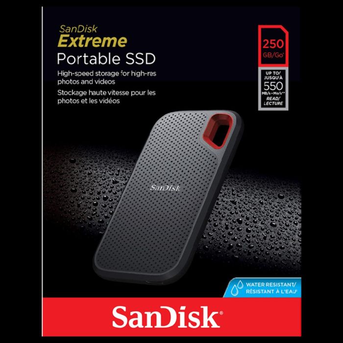 Портативний SSD SanDisk Extreme E60 250GB USB 3.1 Type-C TLC (SDSSDE60-250G-G25)
