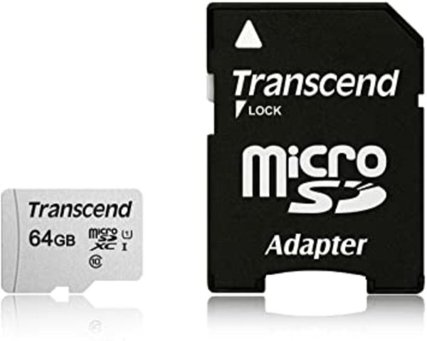 Карта пам'яті microSDXC (UHS-1) Transcend 300S 64Gb class 10 (adapter SD) (TS64GUSD300S-A)