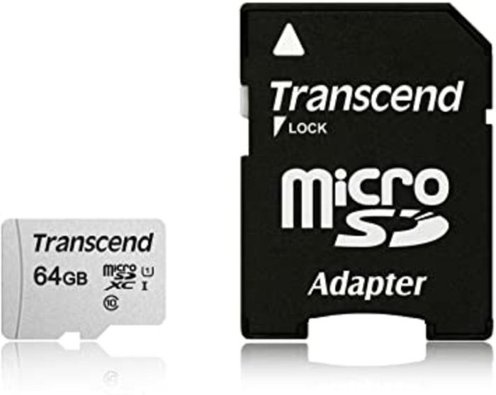 Карта пам'яті microSDXC (UHS-1) Transcend 300S 64Gb class 10 (adapter SD) (TS64GUSD300S-A)