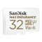 Карта пам'яті microSDHC (UHS-1 U3) SanDisk Max Endurance 32Gb class 10 V30 (100Mb/s) (adapterSD) (SDSQQVR-032G-GN6IA)