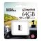 Карта пам'яті microSDXC (UHS-1 U1) Kingston Endurance 64Gb class 10 А1 (R95MB/s, W30MB/s) (SDCE/64GB)