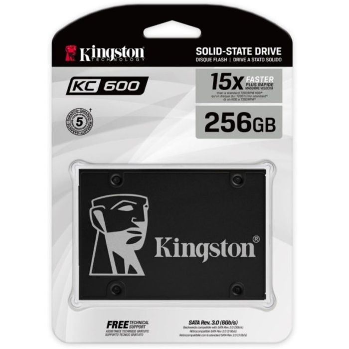 Накопичувач SSD Kingston KC600 256GB 2.5" SATAIII (SKC600/256G)
