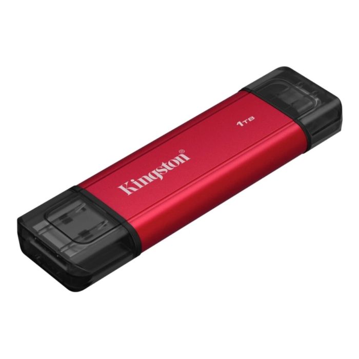 Портативний SSD Kingston Dual USB-A/C 1TB Dual Portable 1050MB/s USB 3.2 Gen 2 Red/Black (SPSD/1TB)