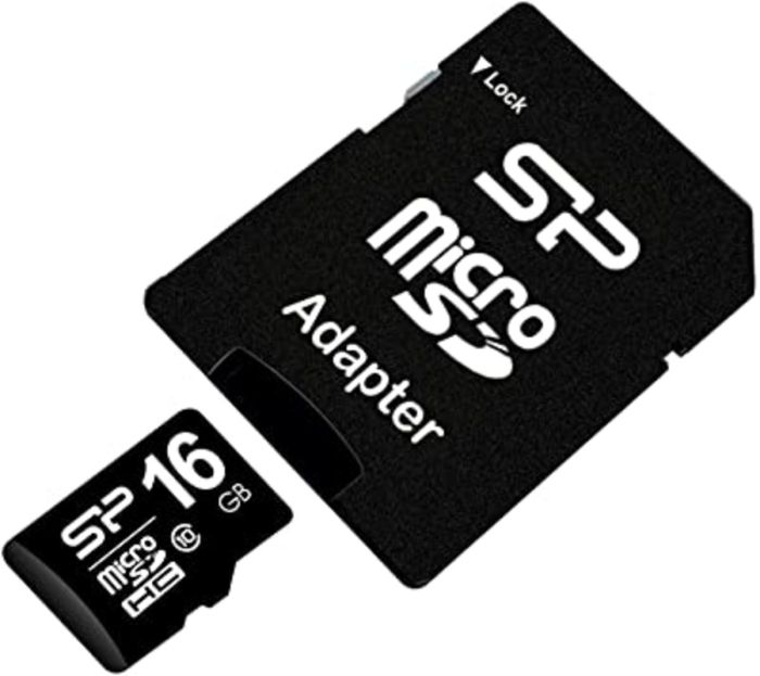 Карта пам'яті microSDHC SiliconPower 16Gb class 10 (adapter SD) (SP016GBSTH010V10SP)