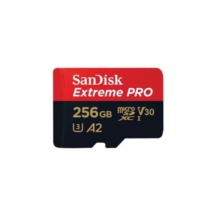 Карта пам'яті microSDXC (UHS-1 U3) SanDisk Extreme Pro A2 256Gb class 10 V30 (R200MB/s,W140MB/s) (adapter) (SDSQXCD-256G-GN6MA)