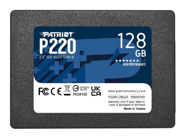 Накопичувач SSD Patriot P220 128GB 2.5"; 7mm SATAIII (P220S128G25)