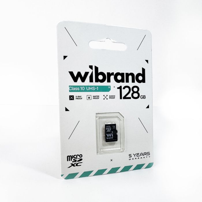 Карта пам'яті microSDXC (UHS-1) Wibrand 128Gb class 10 (WICDHU1/128GB)