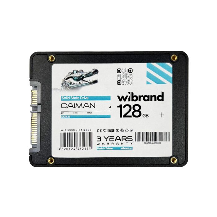 Накопичувач SSD Wibrand Caiman 128GB 2.5"; 7mm SATAIII Bulk (WI2.5SSD/CA128GB)