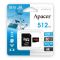 Карта пам'яті microSDXC (UHS-1 U3) Apacer A2 512Gb class 10 V30 (R100MB/s, W80MB/s) (adapter SD) (AP512GMCSX10U8-R)