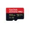 Карта пам'яті microSDXC (UHS-1 U3) SanDisk Extreme Pro A2 512Gb class 10 V30 (R200MB/s,W140MB/s) (adapter) (SDSQXCD-512G-GN6MA)