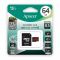 microSDXC (UHS-1) Apacer 64Gb class 10 (AP64GMCSX10U1-RA)