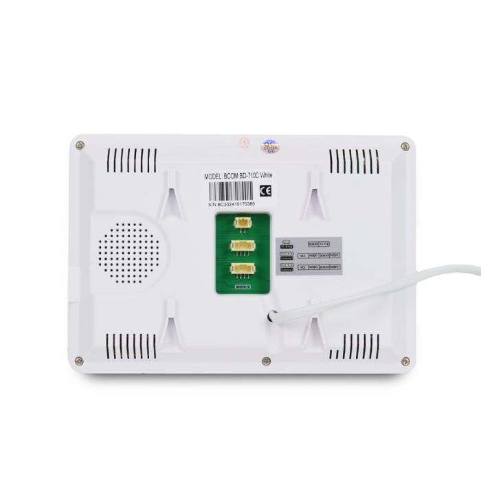 Комплект відеодомофона BCOM BD-710C Kit: відеодомофон 7" white та відеопанель copper