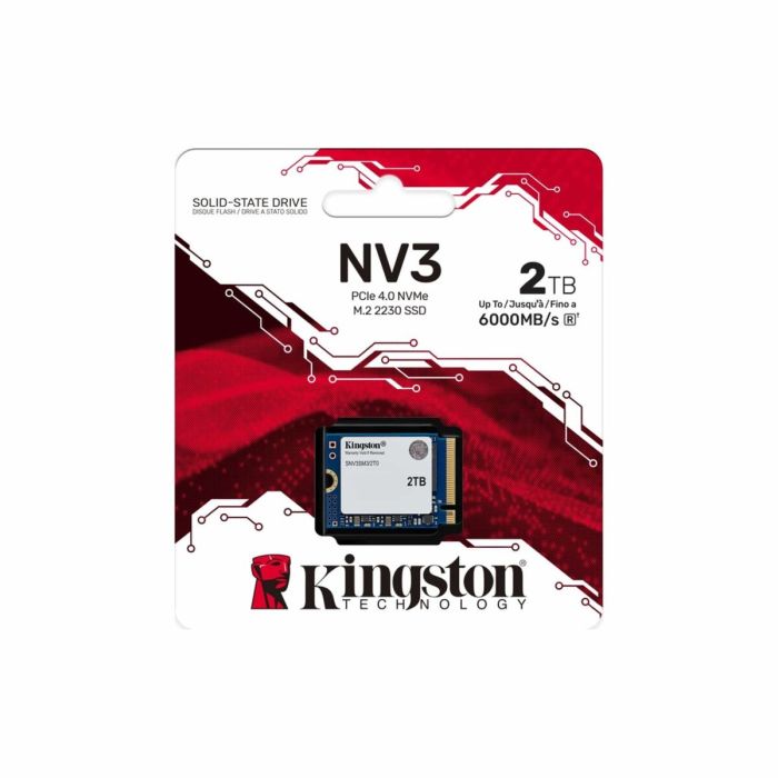 Накопичувач SSD M.2 Kingston NV3 2000GB NVMe 2230 PCIe 4.0 x4 3D NAND (SNV3SM3/2T0)