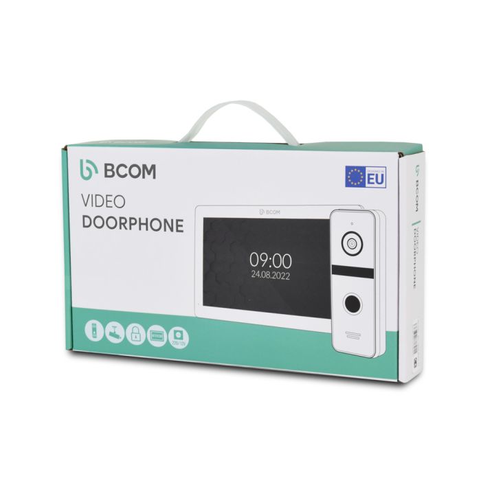 Комплект відеодомофона BCOM BD-780 Black Kit: відеодомофон 7" і відеопанель
