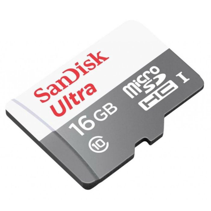 microSDHC (UHS-1) SanDisk Ultra 16Gb class 10 (80Mb/s) (adapter SD) (SDSQUNS-016G-GN3MA)