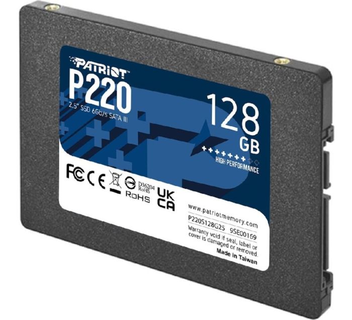 Накопичувач SSD Patriot P220 128GB 2.5"; 7mm SATAIII (P220S128G25)