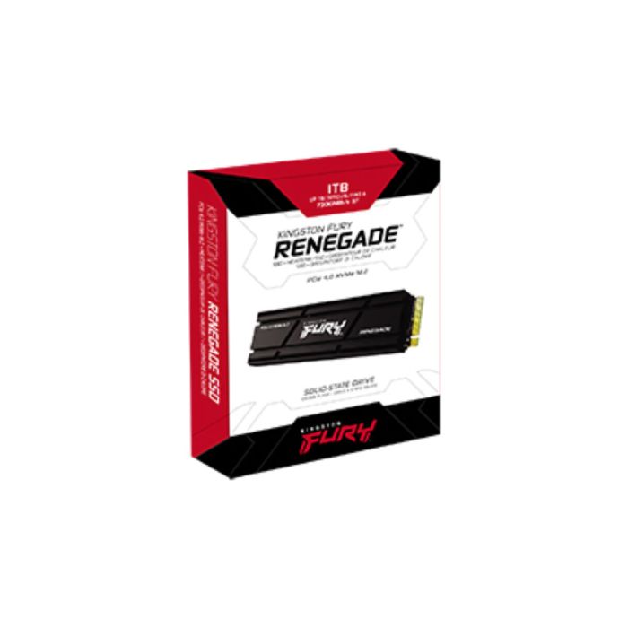 Накопичувач SSD M.2 Kingston FURY Renegade with Heatsink 1TB 2280 NVMe PCIe Gen 4.0 x4 3D TLC NAND (SFYRSK/1000G)