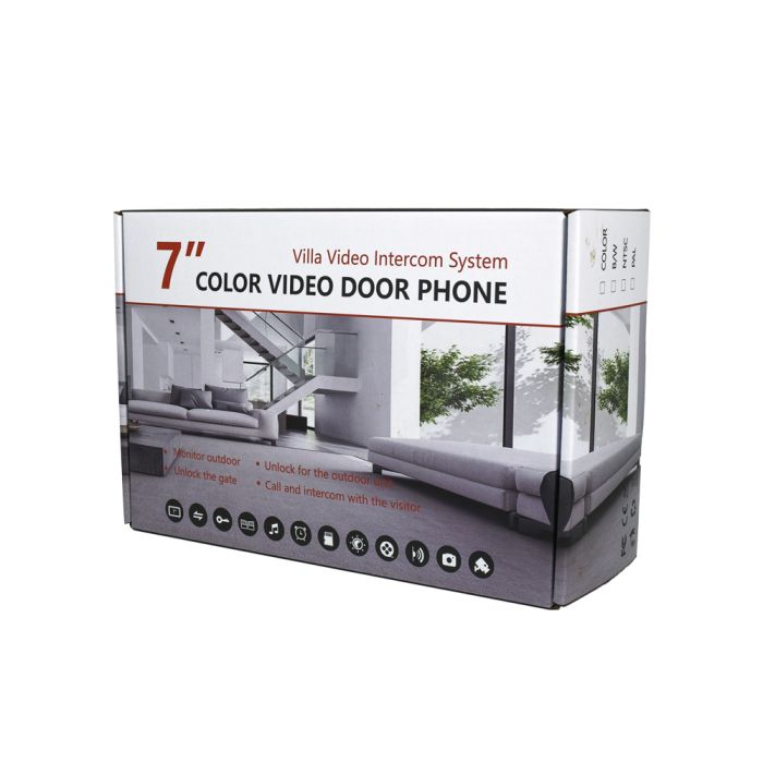 Комплект відеодомофону JT203HD Kit: Wi-Fi відеодомофон 7", відеопанель, картка пам'яті 32 ГБ у комплекті, з підтримкою Tuya Smart