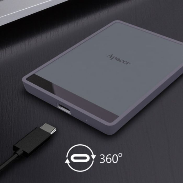 Портативний SSD Apacer AS724 1TB USB 3.2 Gen.2 Type-C Read/Write 500MB/s Mauve (AP1TBAS724M-1)