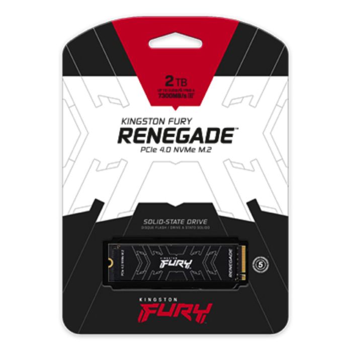 Накопичувач SSD M.2 Kingston FURY Renegade 2TB 2280 NVMe PCIe Gen 4.0 x4 3D TLC NAND (SFYRD/2000G)