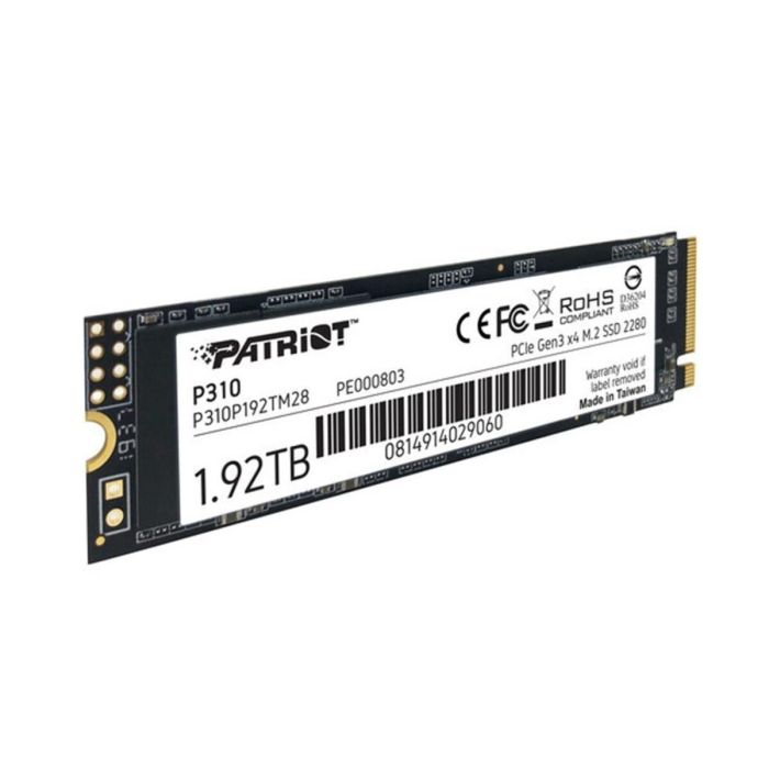 Накопичувач SSD M.2 Patriot P310 1920GB NVMe 2280 PCIe 3.0x4 3D NAND TLC (P310P192TM28)