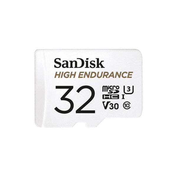 Карта пам'яті microSDHC (UHS-1 U3) SanDisk High Endurance 32Gb class 10 V30 (100Mb/s) (adapterSD) (SDSQQNR-032G-GN6IA)