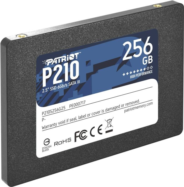 Накопичувач SSD Patriot P210 256GB 2.5"; 7mm SATAIII 3D QLC (P210S256G25)
