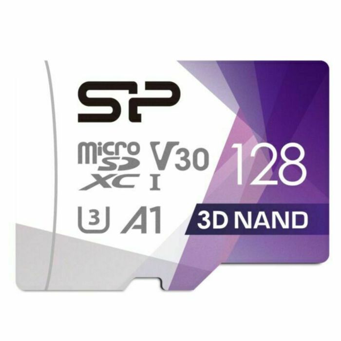 Карта пам'яті microSDXC (UHS-1 U3) SiliconPower Superior Pro Colorful 128Gb class 10 A1 V30 (adapter SD) (SP128GBSTXDU3V20AB)